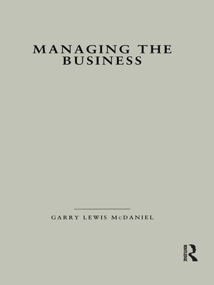 cover image of Managing the Business